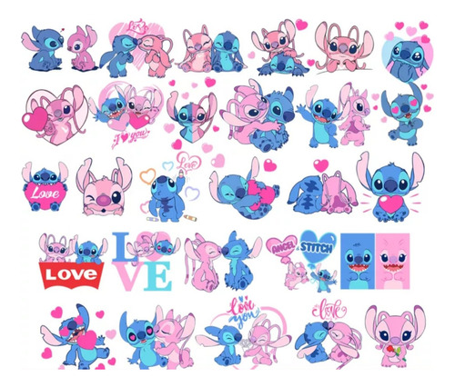 Kit Imagenes Png Stitch Y Angel Svg, Pdf Y Eps