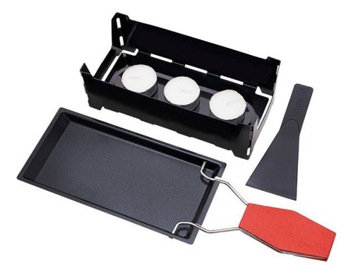 Conjunto De Grelha Raclette Queijo Antiaderente Com Espátula