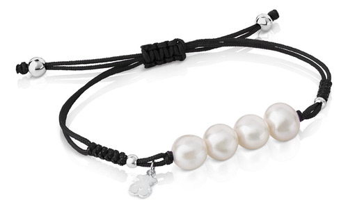 Pulsera Tous De Plata Vermeil Para Mujer Con Perlas, Largo: