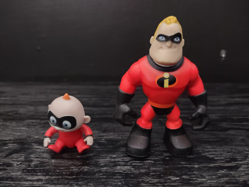 Mr Increible Y Jack Jack Figuras Pixar (Usado)