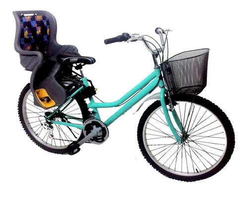 Bicicleta Con Silla Porta Bebe 18v Componentes Taiwan Ligera