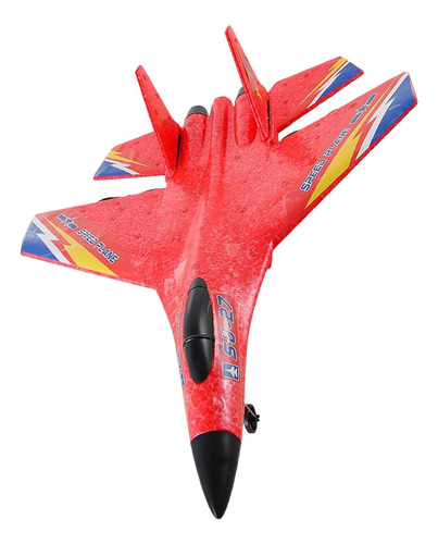 2.4g 2ch Rc Asa Fixa Avião Avião Vermelho Vermelho