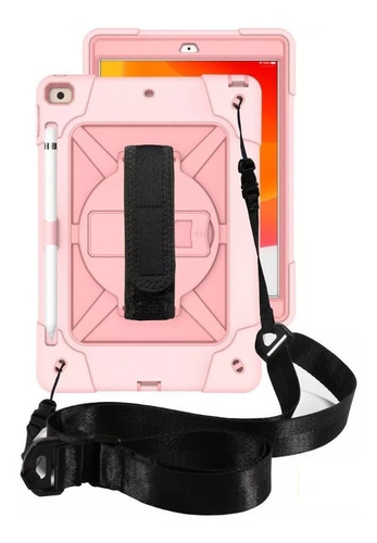 Funda + Correa Uso Rudo Para iPad Mini 4 Y iPad Mini 5