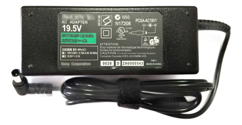 Fonte Compatível Com Notebook Sony Vaio Vgn-ns140e/l