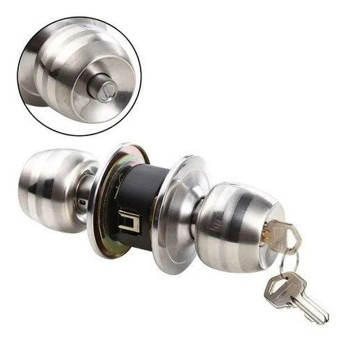 Imagen 2 de 8 de Cerradura Puerta Chapa Dormitorio Casa Seguridad/ E-shop