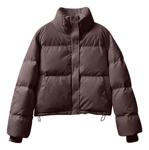 Chaqueta De Invierno B Para Mujer Con Capucha, Cintura Y Abrigo So 8007