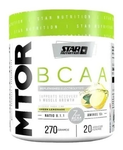 Mtor Bcaa  270 Gr Star Nutrition Nueva Fórmula Mejorada!