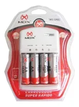 Comprar Carregador De Pilhas E Bateria 9v + 4 Pilhas Aa 2600 Mah Nf
