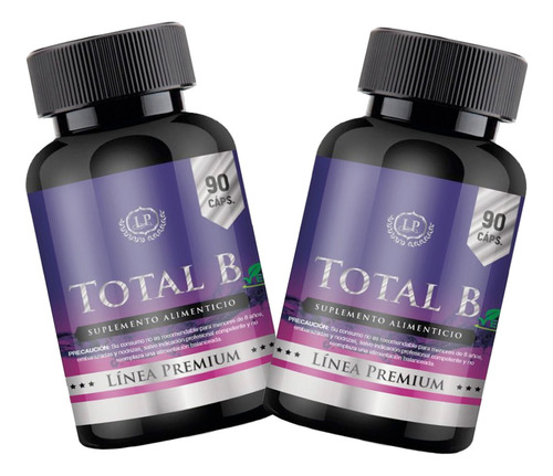 2 Total B (complejo B + Vit B12) Pack Premium