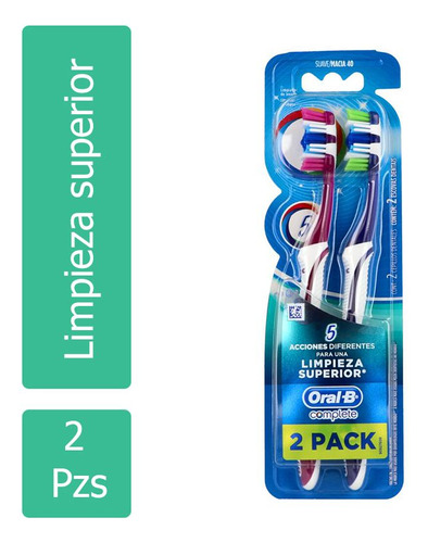 Oral B Complete 5 Acciones De Limpieza Empaque Con 2 Piezas