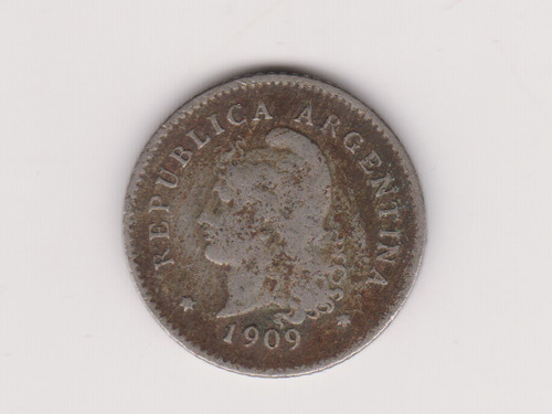 Moneda Argentina 10 Centavos Año 1909 Janson 98 Buena-
