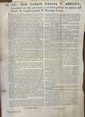 Documento Antiguo Mineria En Mexico, Puebla 1822