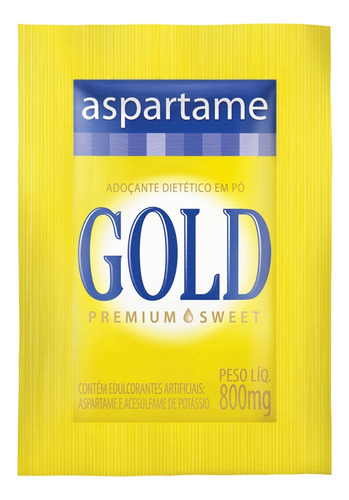 Adoçante Gold Aspartame em pó  sem glúten 800 g 1000 u