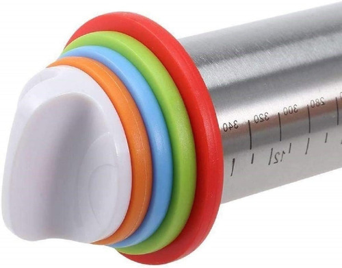 Imagem 4 de 5 de Rolo De Massas Com Discos Ajustáveis Altura Inox Mimo Style