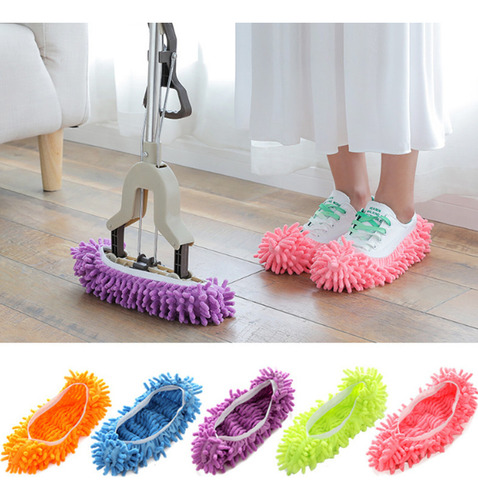 12 Fundas De Pantuflas Multiusos Para Fregar El Suelo