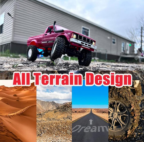Camión Rc Apawband Wpl C24 Rc Crawler Escala 4x4 Rc Rock Off