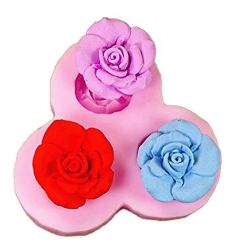 Longzang F0070 flor Fondant Silicona Azúcar Craft Molde, Min