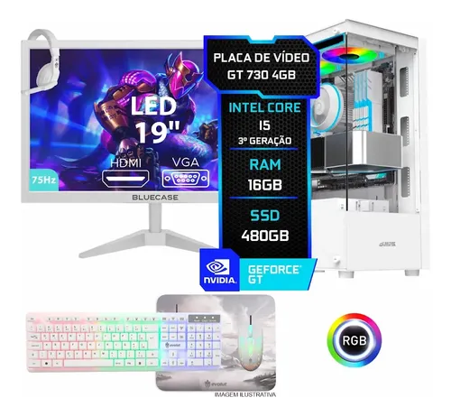Pc Gamer Completo Setup Ninja Nordic Ii, Intel Core I5, 16gb Ram,...