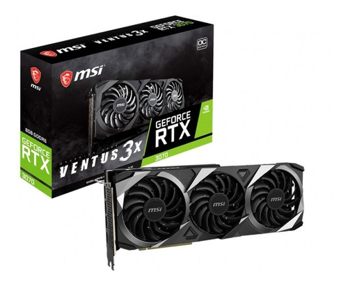 Placa Video Msi Rtx 3070 Ventus 3x Plus 8g Oc Lhr