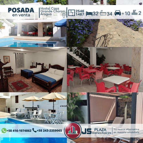Imagen 3 de 13 de Se Vende Espectacular Posada, En Choroni 04161074862