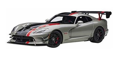 2017 Dodge Viper Acr Billet Silver Metallic Con Rayas Negras