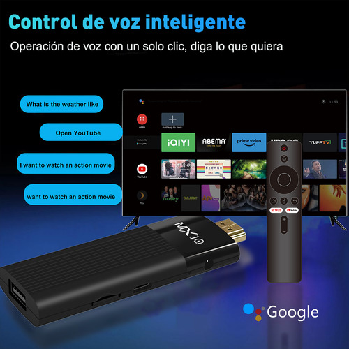 TV Stick 4K HD Reproductor Player Android 13.0 Dual Wifi 4 Gb y 32 Gb LLC F3