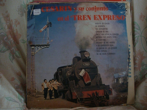 Vinilo Cesarin Y Su Conjunto En El Tren Expreso Ooo C3