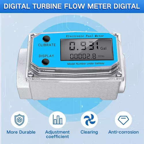 Tambo Digital Turbine Flow Medidor