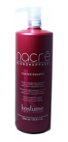 Shampoo Matizador Kostume Nacré Importado X 1000ml