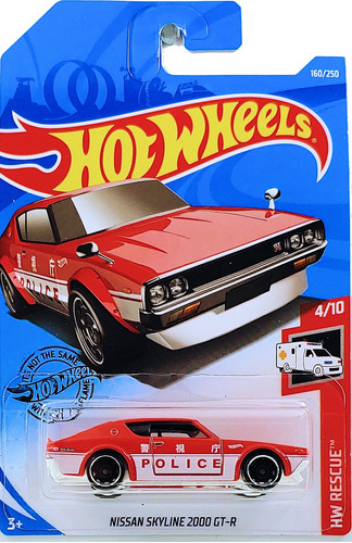 Hot Wheels Hwargento Nissan Skyline H/t 2000gt-r J3878 2019