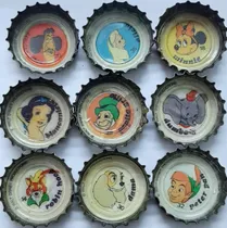 Comprar 9 Antiguas Tapitas Pepsi Colección Disney
