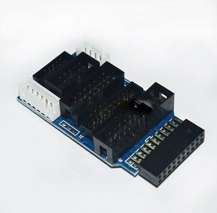 Imagen 4 de 4 de Placa Adaptadora Pinboard V8 Jtag 2440 6410 Stm32 Arm Cortex