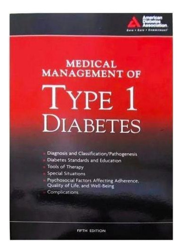 Medical Management Of Type 1 Diabetes, De American Diabetes Association. Editora Brochura Em Inglês, 2008