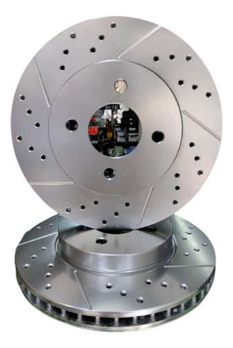 Disco Delantero Para Platina Ranurado Y Perforado Supersport