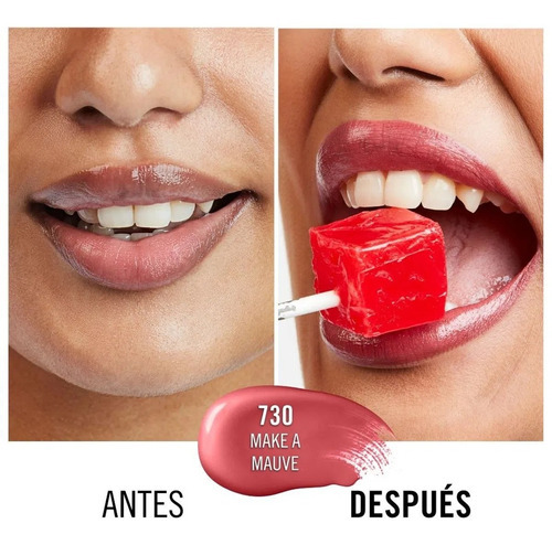 Labial Líquido Rimmel Lasting Provocalips Acabado Liso Color 730 Make A Mauve