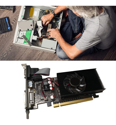 Placa Gráfica Gt210 1gb Ddr2 De 64 Bits Compatível Com Pcie