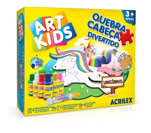 Puzzle Rompecabezas Divertido Unicornio Acrilex 40062