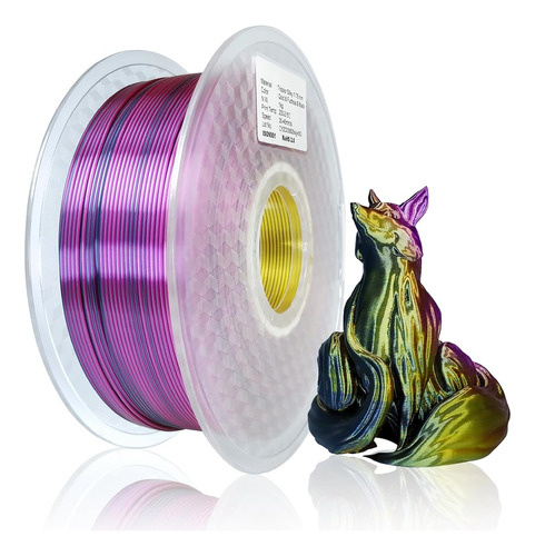 J-cd Silk Filamento De Triple Color Pla Filamento De Impreso