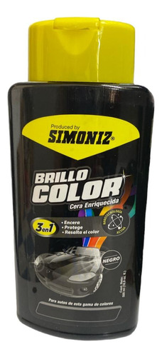 Brillo Color Cera Enriquecida Negra500 Ml 