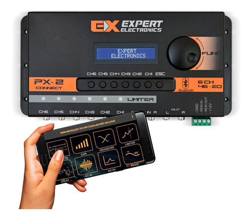 Crossover Processado Equalizado Expert Px2 Connect Bluetooth