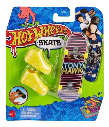 Hot Wheels Patineta Con Tenis De Skate