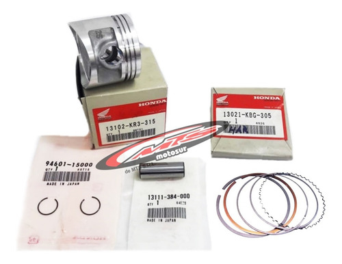 Kit Piston Aros Perno Original Honda Cb 250 Nighthawk Cmx 250 Rebel Medida 025 Moto Sur