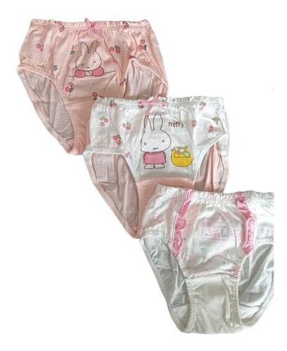 Set De Tres Calzones Estampados Monos Para Niña