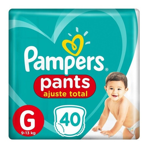 Pampers Pants Ajuste Total Grande X 40 Unidades