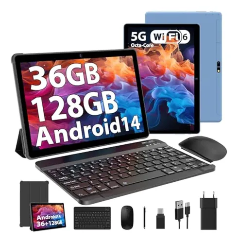 Yumkem Tablet Android 14 De 10 Pulgadas Con 36 Gb