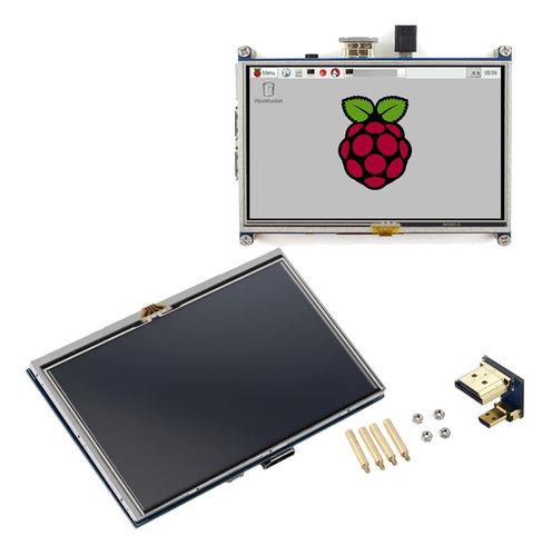 Pantalla Lcd Táctil 5 Pulgada 800x480 Raspberry Pi 4 Pi 3