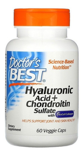 Doctor's Best Hyaluronic Acid + Condroitina + Collagen 60 Un