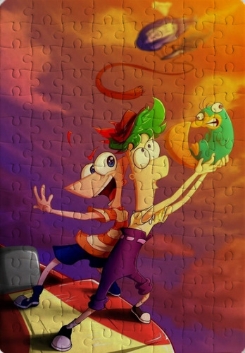 Rompecabezas De Phineas Y Ferb, 120 Pzs
