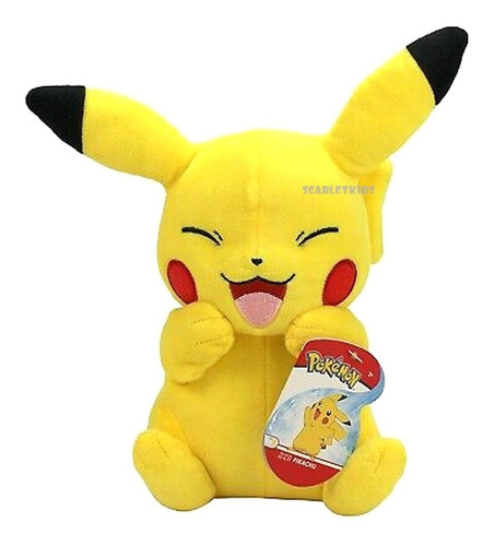 Peluche Pokemon Pikachu  21 Cm Original Tomy Scarlet