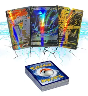 100 Tarjetas Pokemon Juego De Cartas Conjun Foil Tarjetas